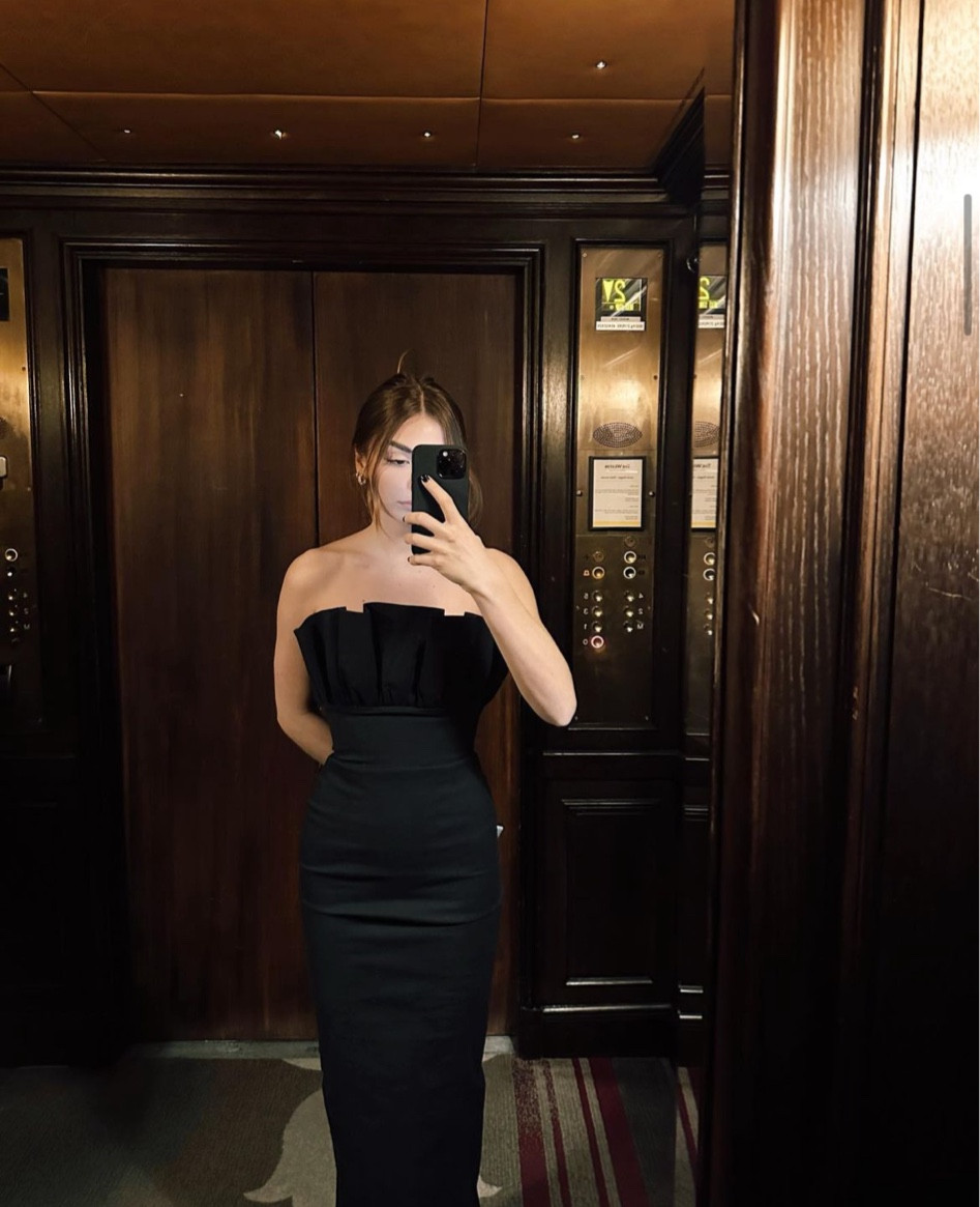 Allegra Shaw wearing a black Sau Lee dress in Paris

#LTKstyletip #LTKfit #LTKFind