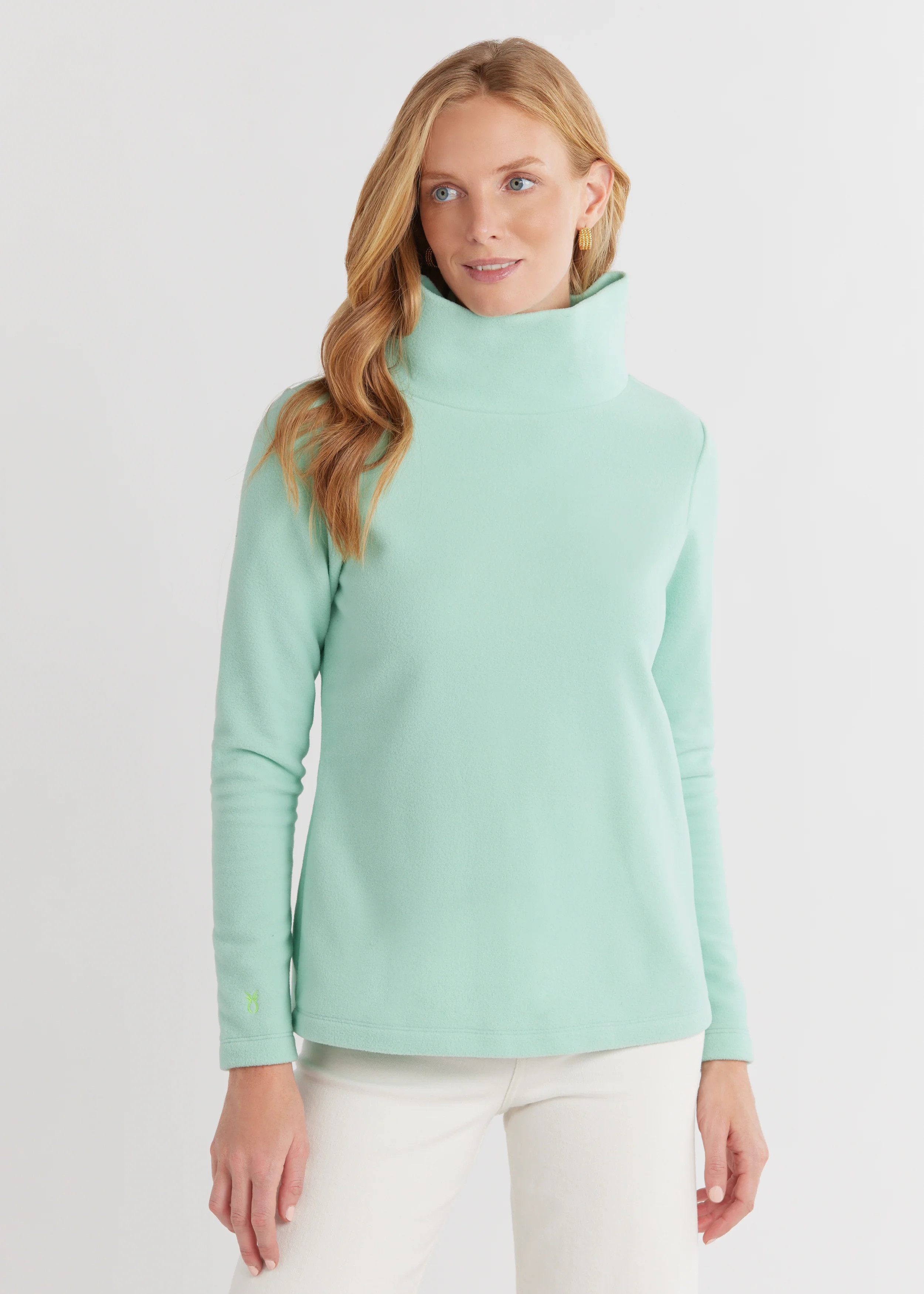 Greenpoint Turtleneck in Vello Fleece (Bundles of Joy) | Dudley Stephens