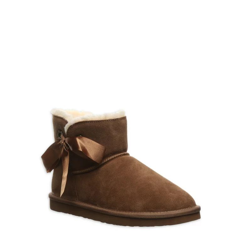 Pawz by Bearpaw Women's Amelia II Suede Ankle Boot - Walmart.com | Walmart (US)