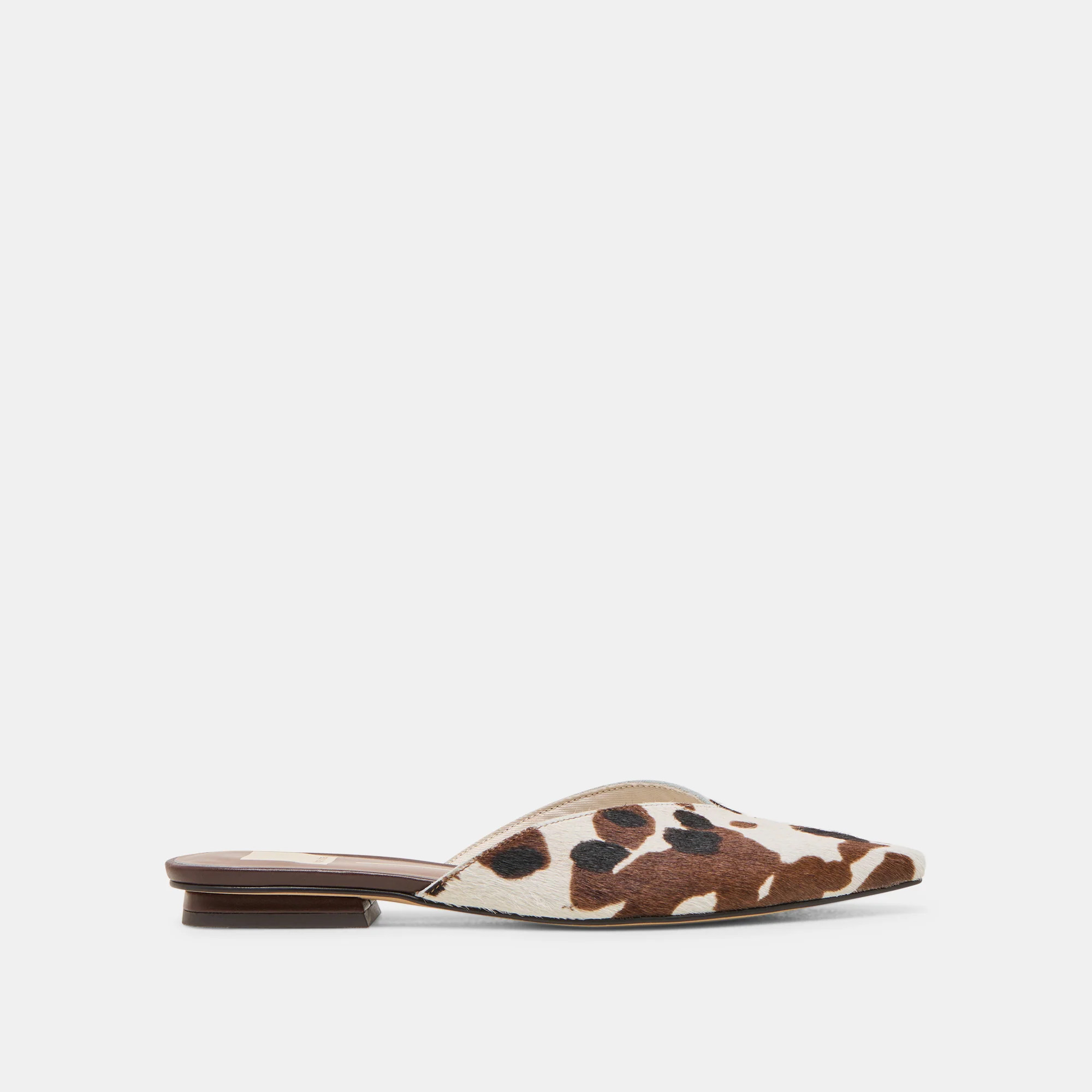 Elm Flats Cocoa Taurus Calf Hair | DolceVita.com