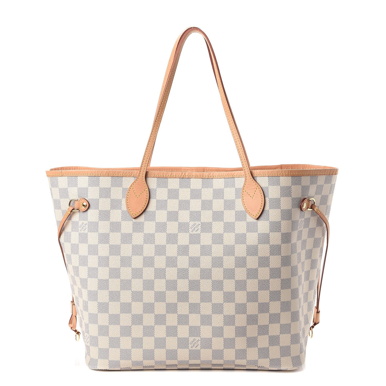 LOUIS VUITTON Damier Azur Neo Neverfull MM Rose Ballerine | Fashionphile