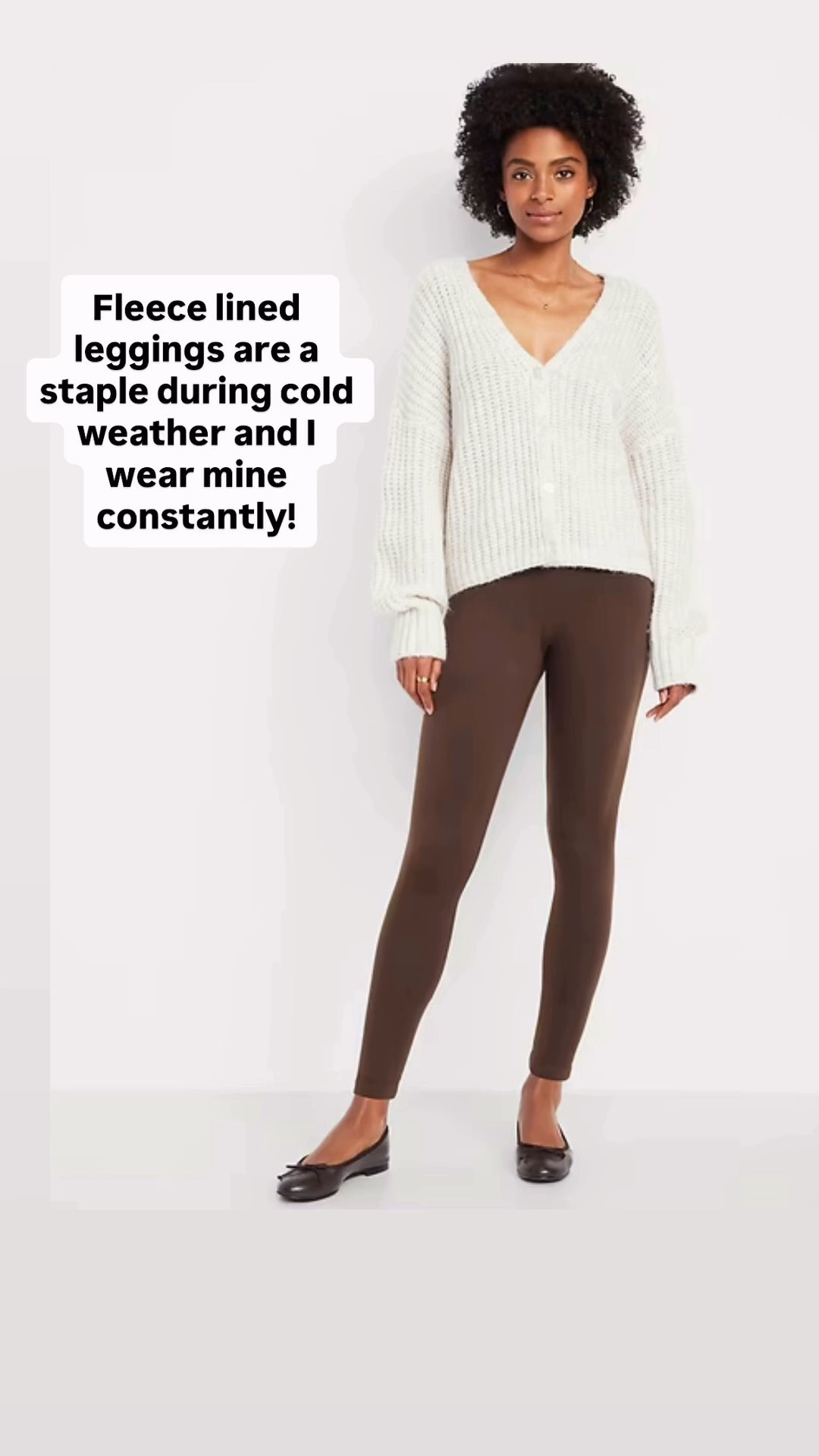 I’m dying over this price!! Sizes are going fast and this deal on fleece lined leggings is good for today only! 