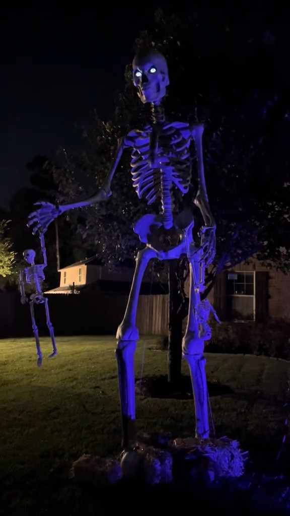 Giant 12ft skeleton back in stock! 
Halloween decor

#LTKHome #LTKVideo #LTKSeasonal