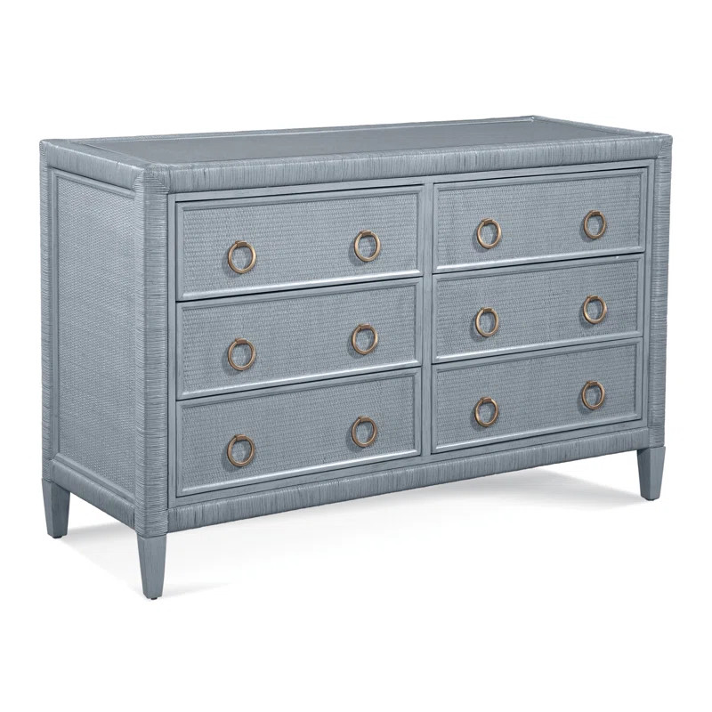 Sabal Bay 6 Drawer 54" W Rattan Double Dresser | Wayfair Professional