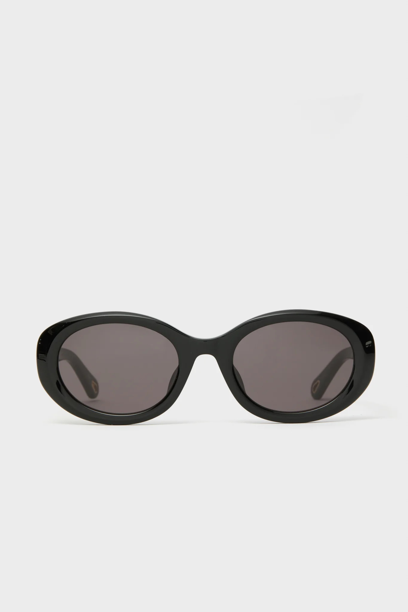 Shiny Solid Black Marcie Sunglasses | Tuckernuck (US)