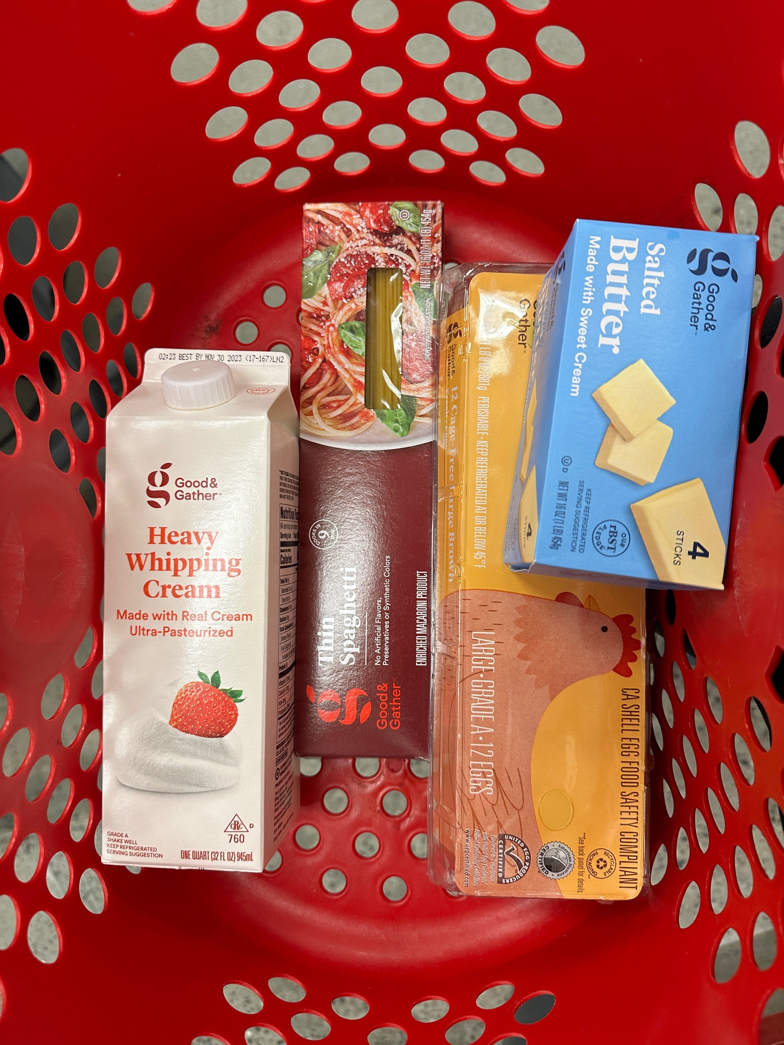 ingredients for Butternut Squash Carbonara using @Target #TargetPartner #Target #AD