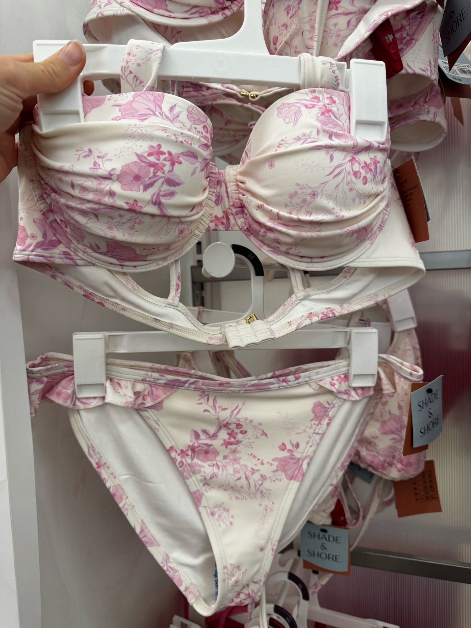 The prettiest swimsuit at Target! Reminds me of Loveshack Fancy! #target #swimsuit #bikini