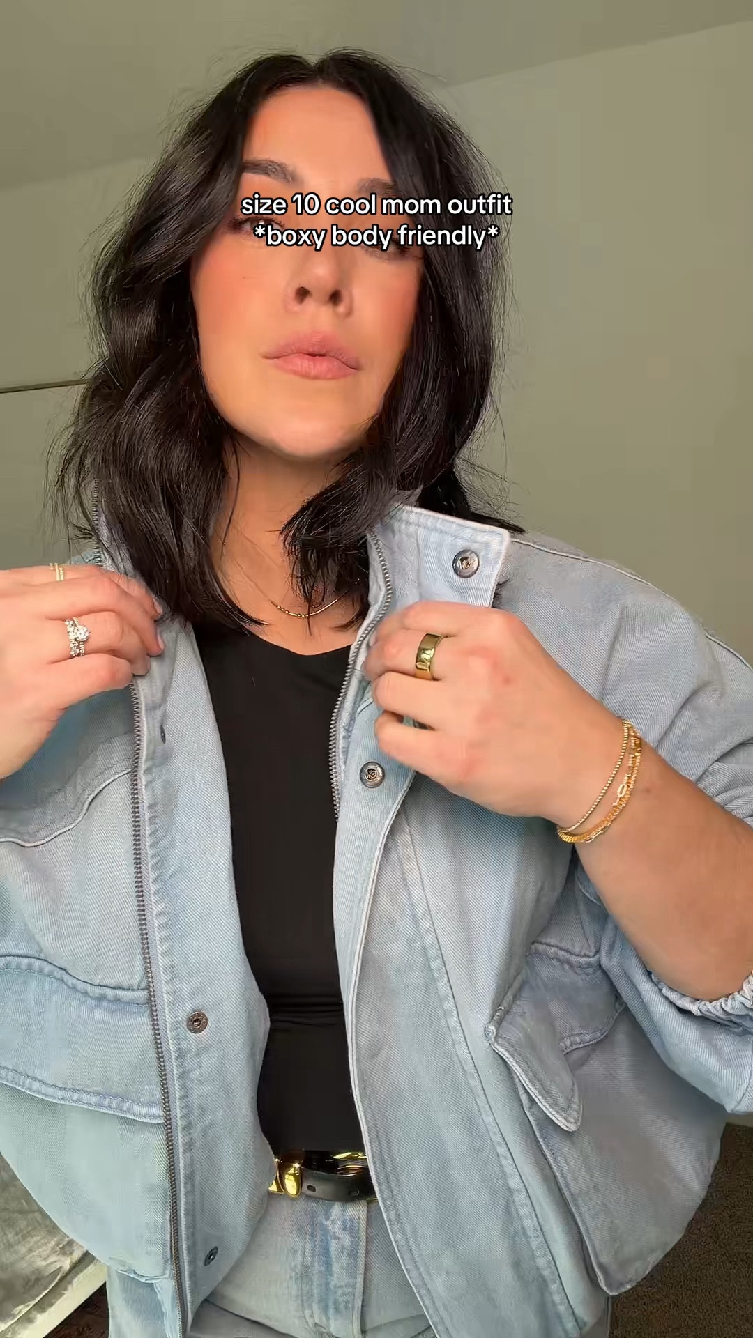 Jacket M, jeans 31! 

#LTKMidsize #LTKSeasonal #LTKootd