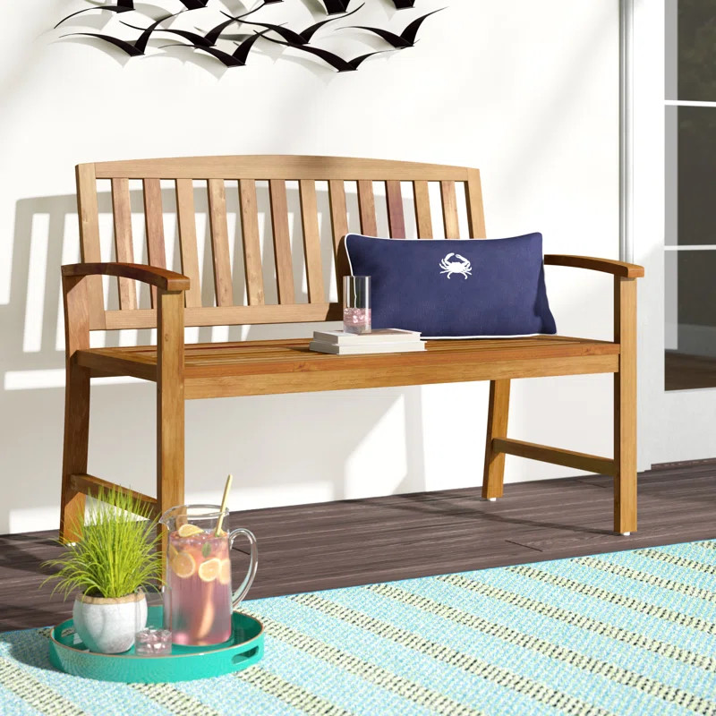 Royce Acacia Outdoor Bench | Wayfair North America