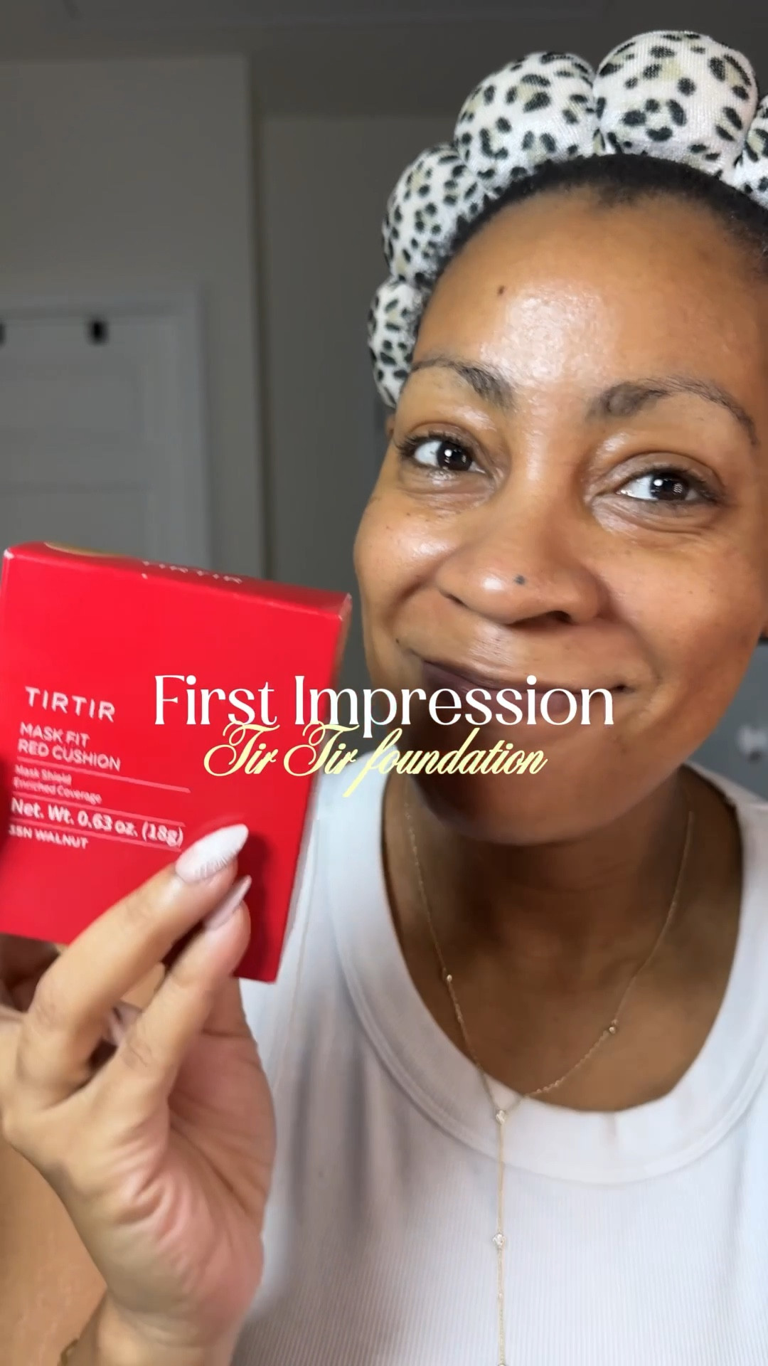First impression review of the Tir Tir cushion foundation. Shade match 10/10
Medium to full coverage. Coverage is amazing! Will report back

Korean makeup 
Foundation review 
Over 40 makeup 

#LTKBeauty #LTKOver40