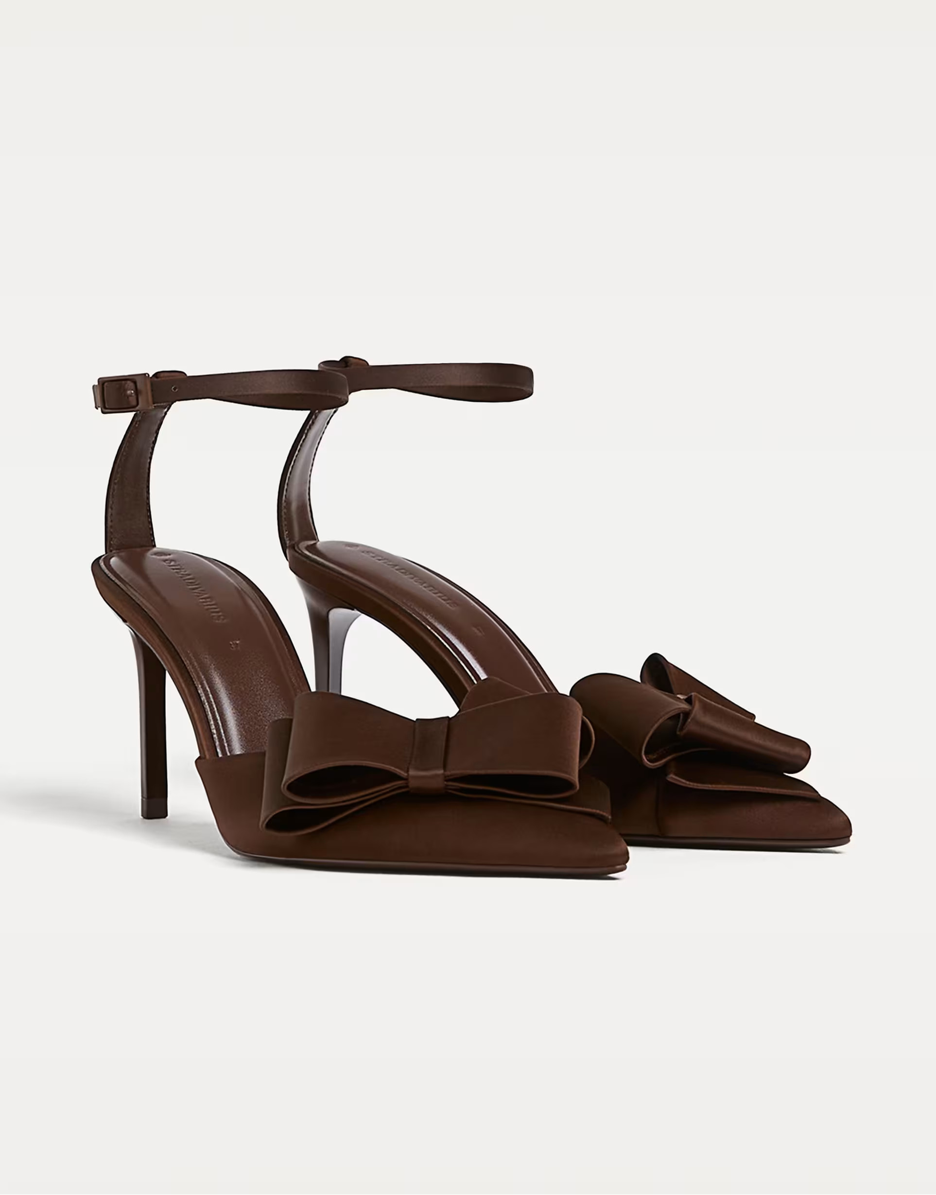 Stradivarius High-heel shoes with bow in brown | ASOS (Global)