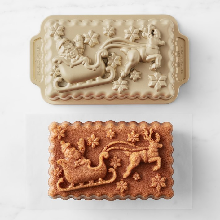 Nordic Ware Nonstick Cast Aluminum 'Twas the Night Before Christmas Loaf Pan | Williams-Sonoma