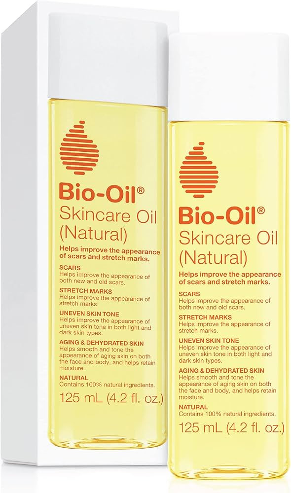 Bio-Oil Skincare Oil, Natural, Serum for Scars and Stretchmarks, Face and Body Moisturizer for Dr... | Amazon (US)