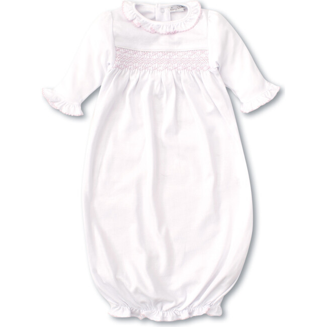 Kissy Kissy | Charmed Gown, (White & Pink, Size Small) | Maisonette | Maisonette