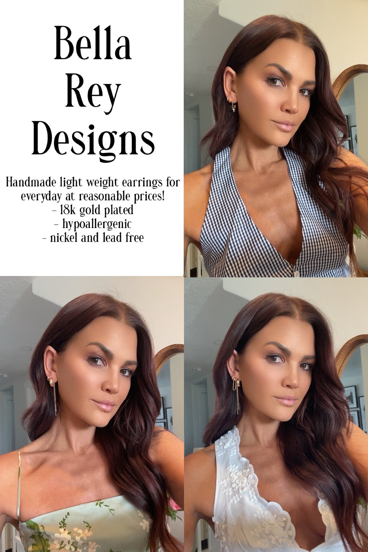 Ear Stacks with Bella Rey Designs 
Which stack is your fav?!? 

handmade light weight earrings for everyday at reasonable prices! 
- 18k gold plated
- hypoallergenic
- nickel and lead free



#LTKStyleTip #LTKSummerEdit