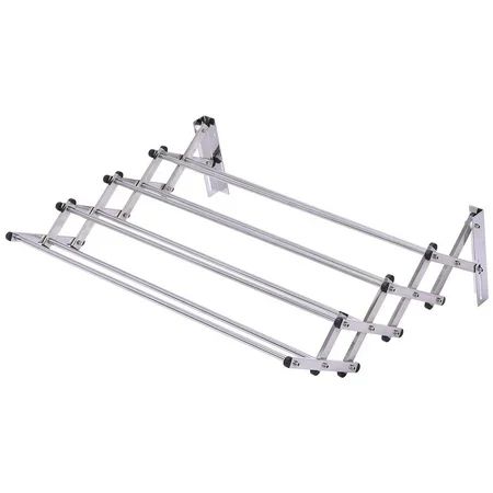 Stainless Wall Mounted Expandable Clothes Drying Towel Rack | Walmart (US)