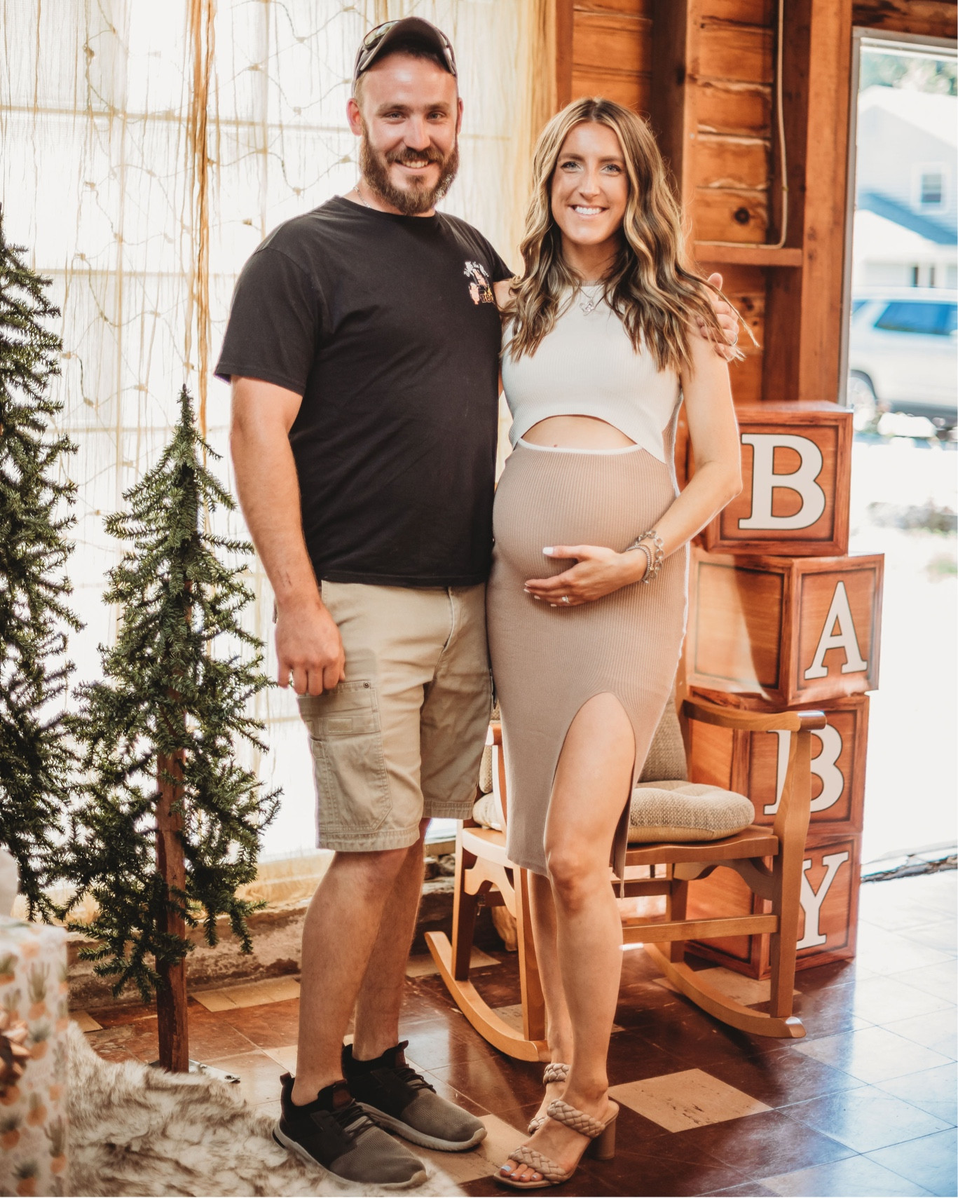 My baby shower dress is an Amazon find!! Non-maternity so perfect for after birth, too. Slit is a bit high but I’m also 5’8” without heels for reference. I’m wearing an XS!

Third trimester, 35 weeks pregnant

#LTKbump #LTKbaby #LTKunder50