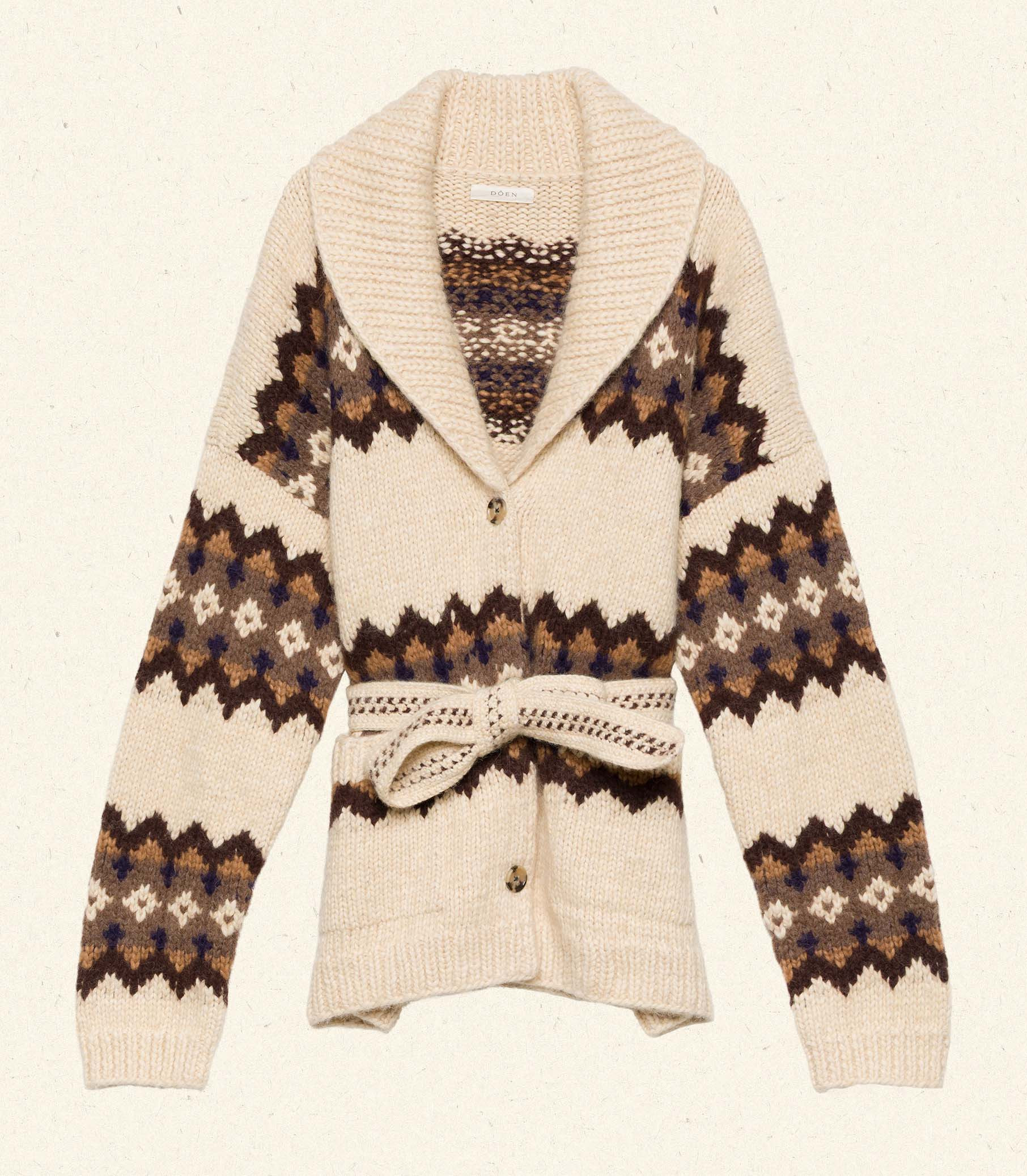 Griffith Cardigan - Hornstull Jacquard | DÔEN | DOEN