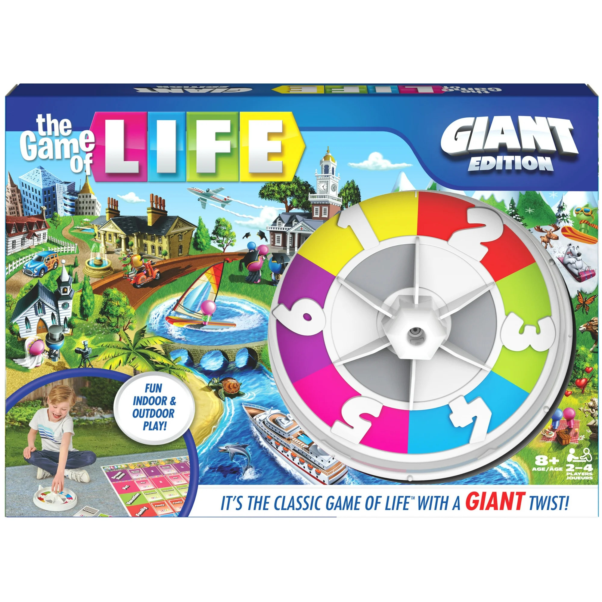 The Game of Life, Giant Edition Board Game for Kids Ages 8 and up - Walmart.com | Walmart (US)