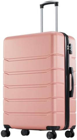 OLIXIS 24 Inch Luggage, Hardside Suitcase with Spinner Wheels, Lightweight ABS Hard Shell Checked... | Amazon (US)