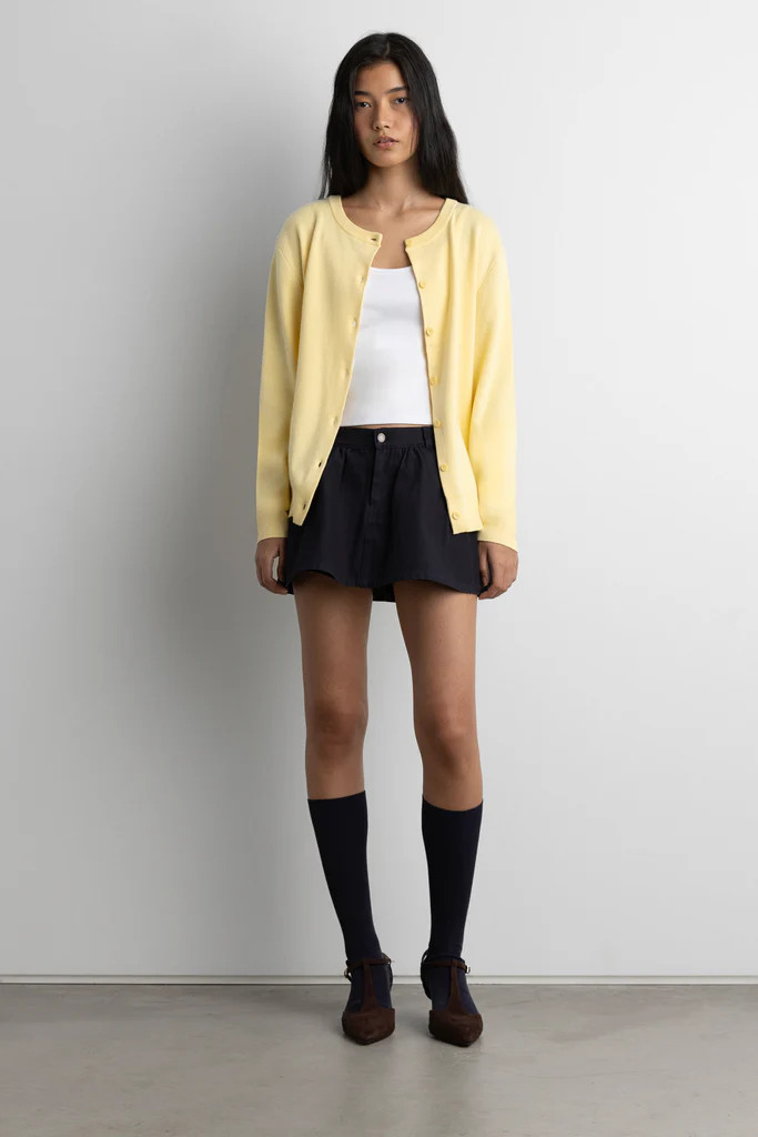 RELAXED FIT BUTTON FRONT CARDIGAN | OAK + FORT