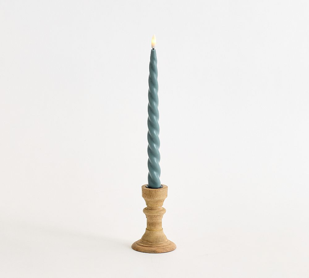 Flameless Spiral Taper Candle | Pottery Barn (US)