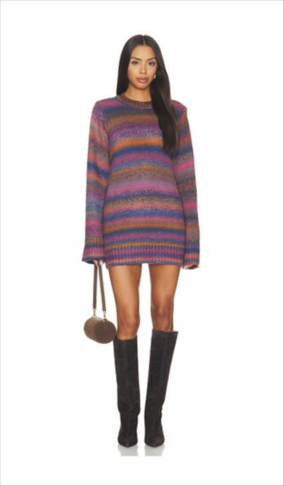 Show Me Your Mumu Lorraine Mini Dress in Pink. - size M