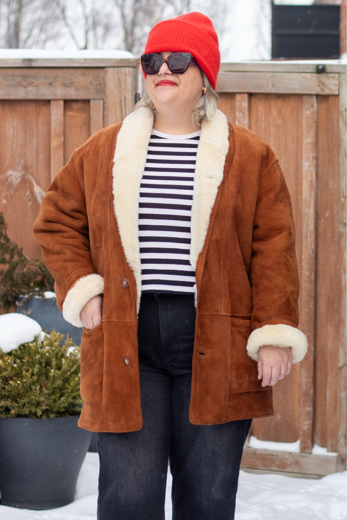 It is shearling season. We still have loads of snow no spring in sight yet. 

#LTKcanada #LTKmidsize #LTKwinter