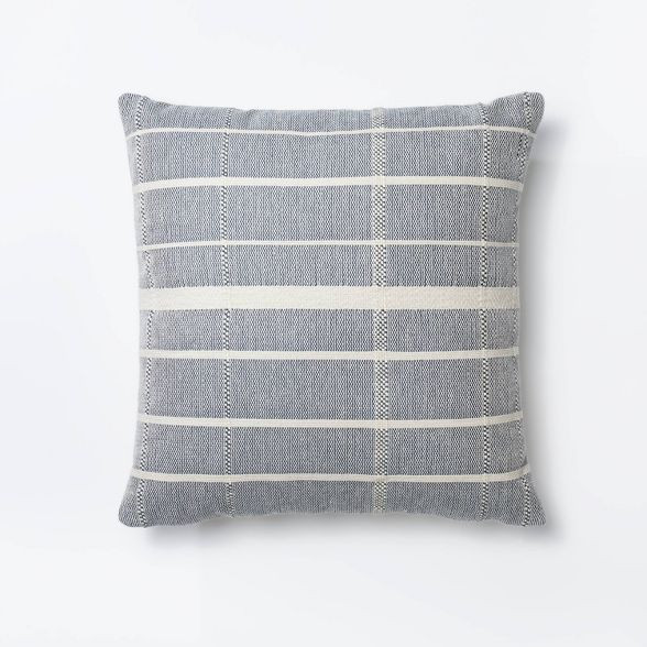 Target/Home/Home New Arrivals‎Woven Striped Square Pillow Blue/Cream - Threshold™ designed wi... | Target