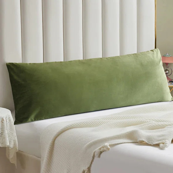 Eddie Full Body Pillow With Velvet Cover Supportive Body Pillow For Sleeping | Wayfair North America