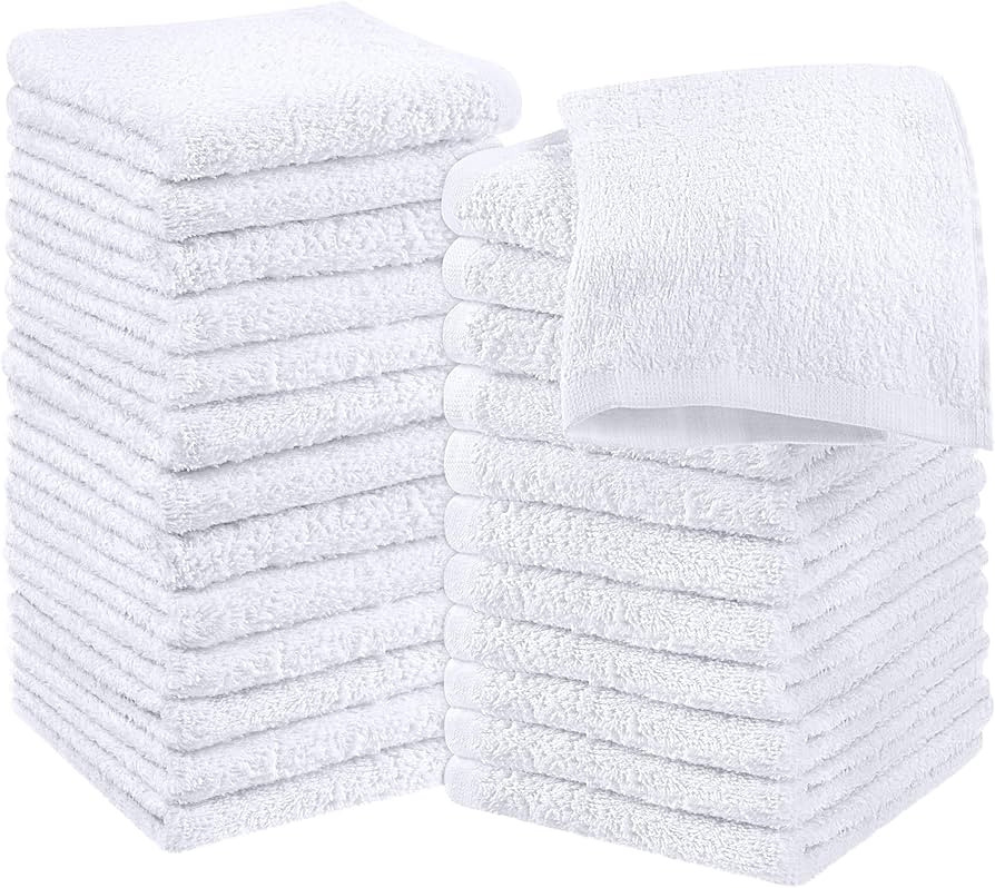 Utopia Towels Cotton Washcloths Set - 100% Ring Spun Cotton, Premium Quality Flannel Face Cloths,... | Amazon (US)
