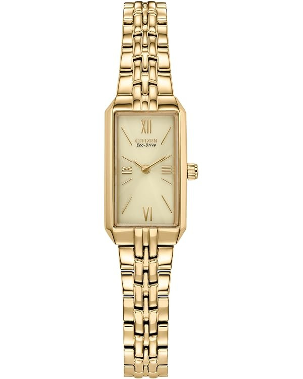 CITIZEN Ladies' Eco-Drive Classic Dress Corso Stainless Steel Rectangle Watch, 2-Hand, Jewelry Cl... | Amazon (US)