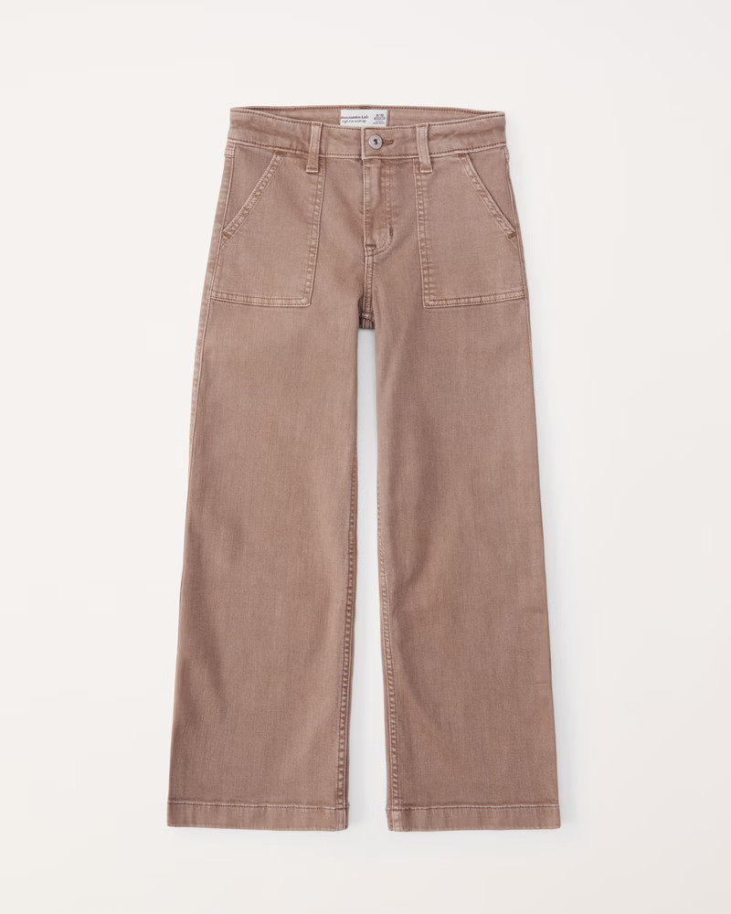 high rise wide leg jeans | Abercrombie & Fitch (US)