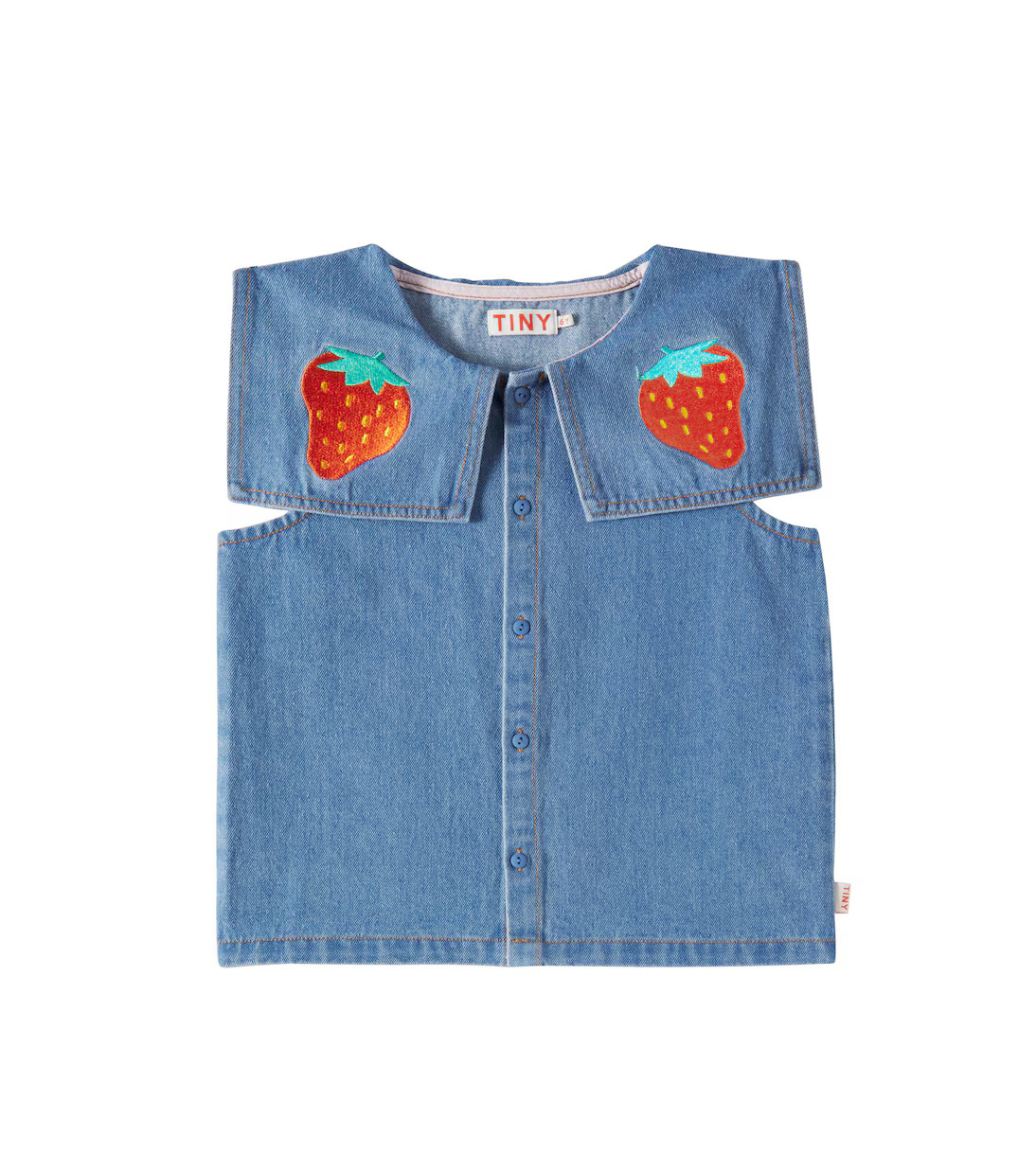 Strawberries denim blouse | Mytheresa (US/CA)