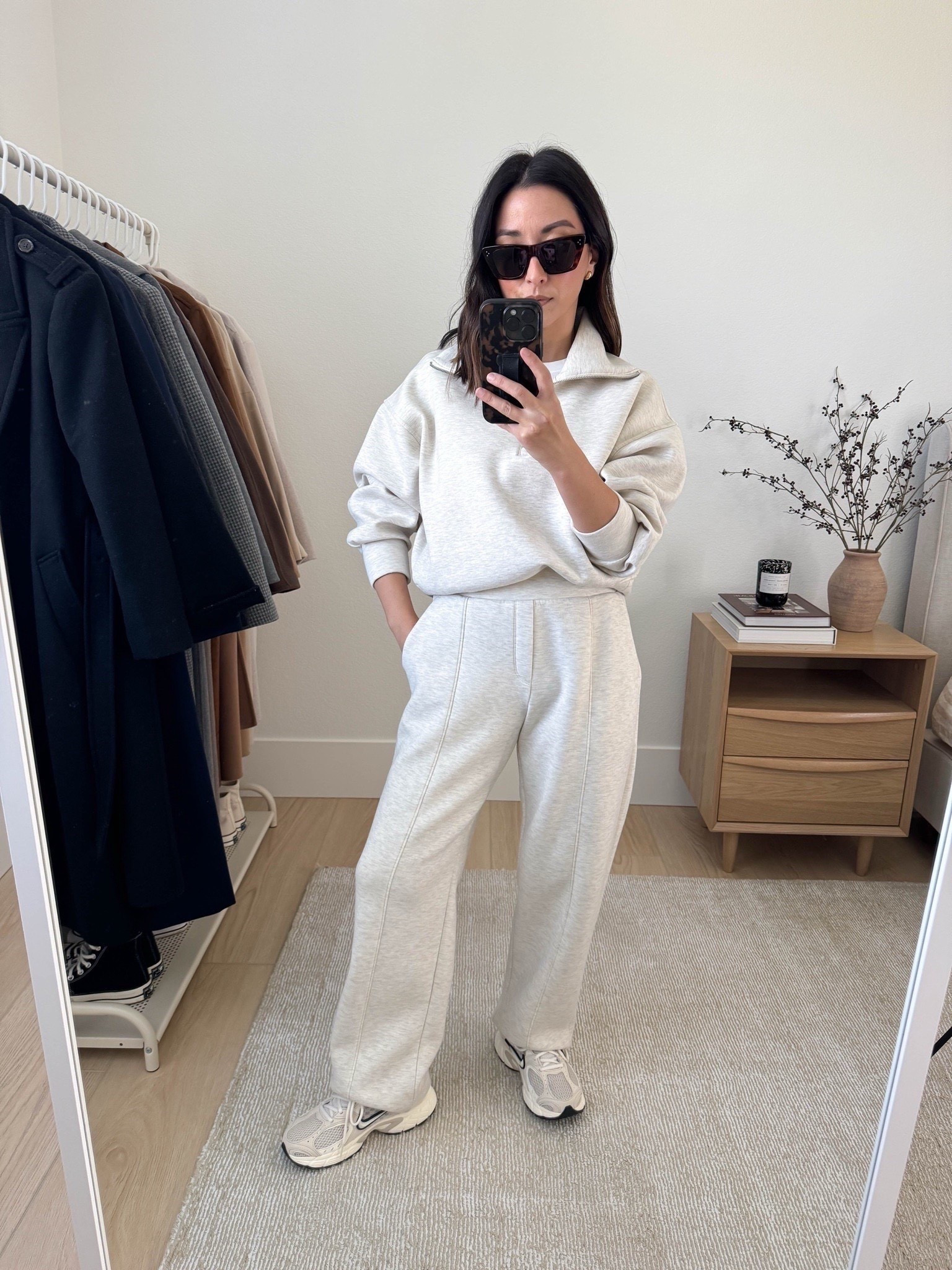 Old Navy bounce Fleece sets - These are so fantastic! Cannot say enough good things. Very similar to Varley. Length on pants run ever so slightly long, but I'm only 5ft with short legs, so should work for most. I sized up in top and bottoms but you don't have to.

Old Navy Pullover petite small
Old Navy Trouser Sweats petite small
Nike Sneakers 6

Athleisure, fall style, petite style 



#LTKSeasonal #LTKPetite #LTKSaleAlert