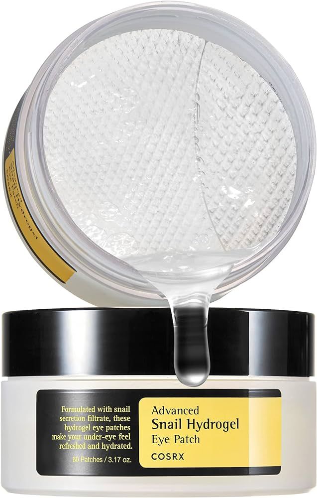 COSRX Advanced Snail Hydrogel Eye Patch (60 Patches 3.17 oz), Gel Serum Mask, Undereye Treament, ... | Amazon (US)