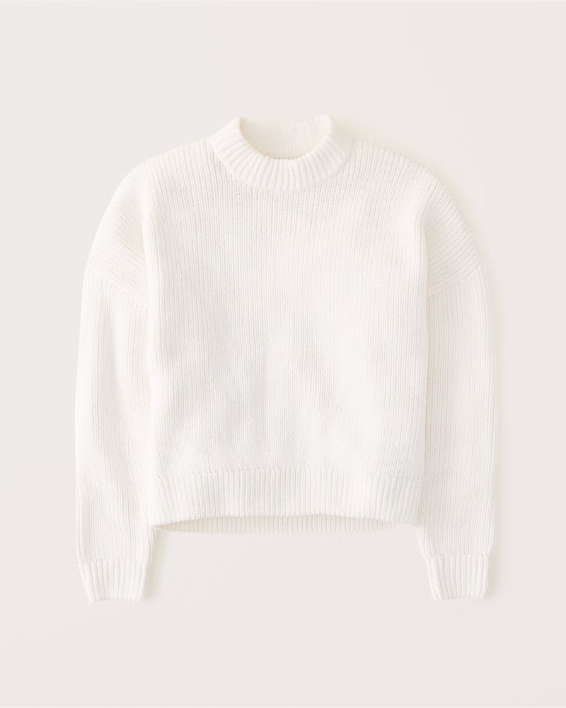 Matte Chenille Crew Sweater | Abercrombie & Fitch (US)
