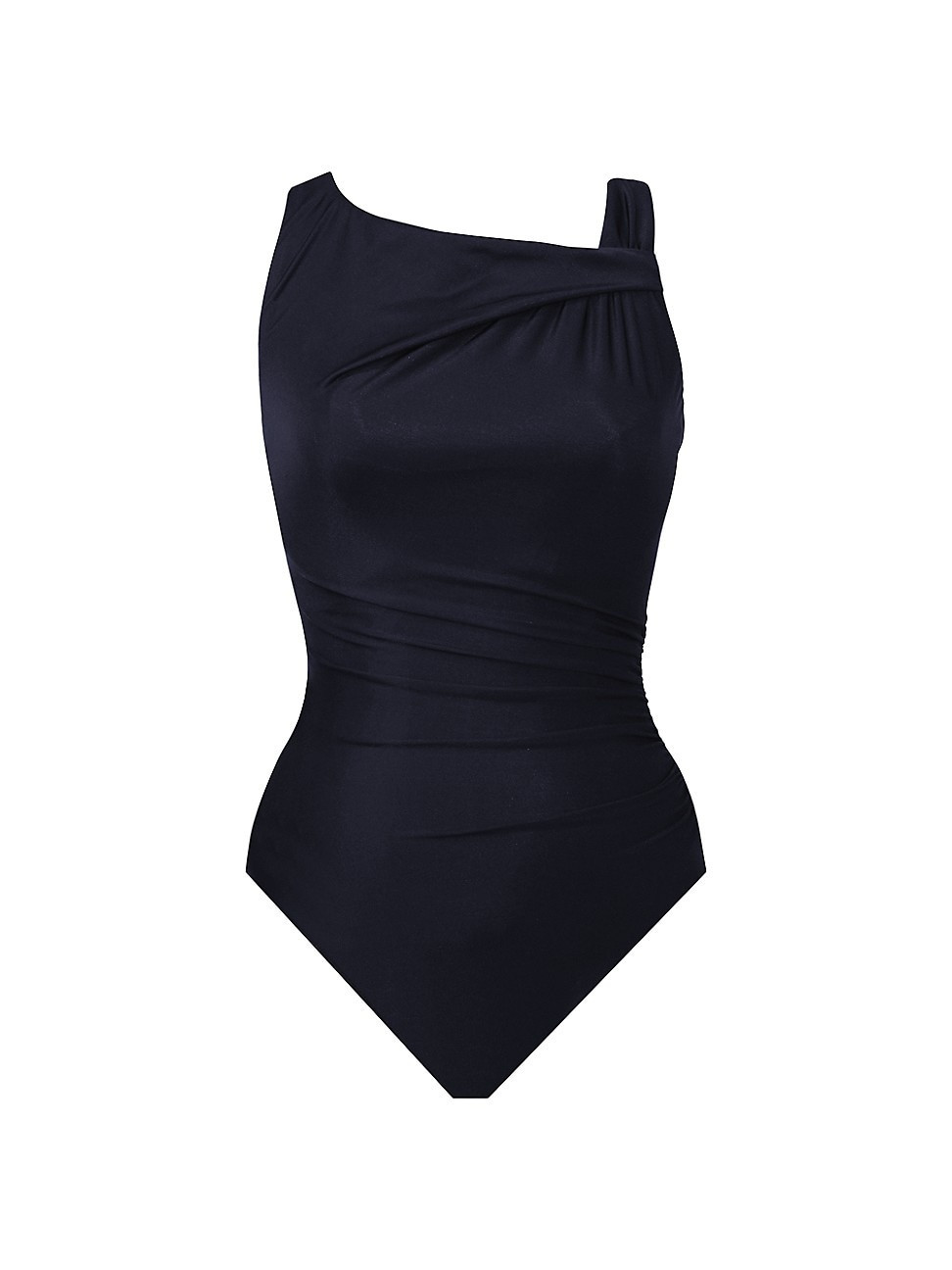 Women's Avra Twisted One-Piece Swimsuit - Black - Size 14 | Saks Fifth Avenue