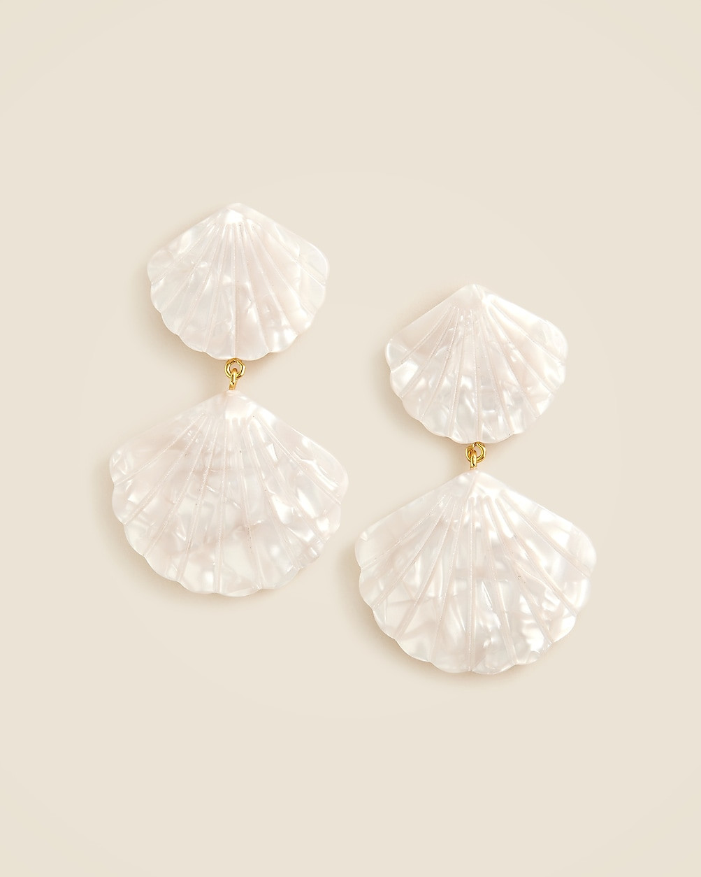 Iridescent shell drop earrings | J. Crew US