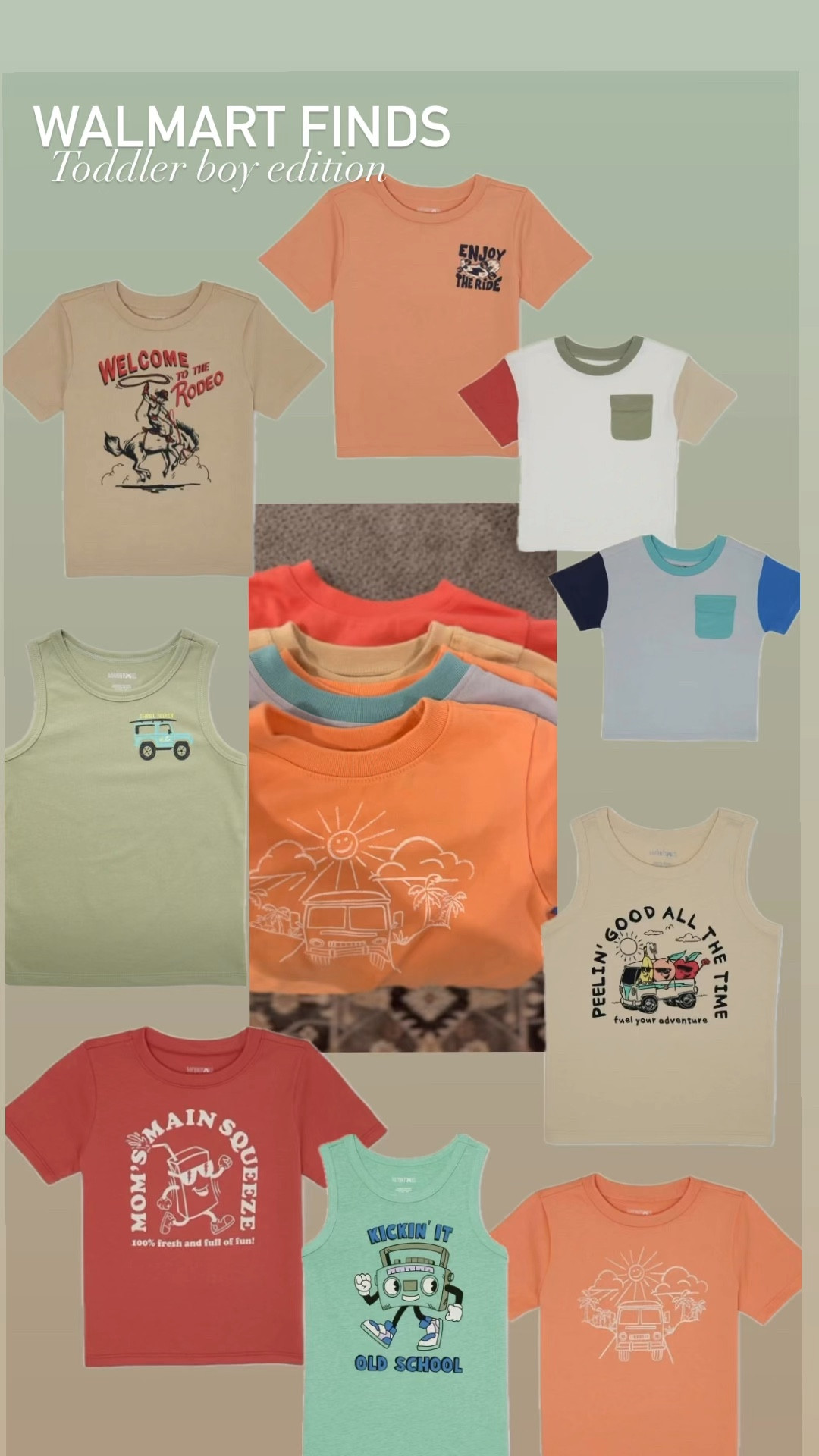 Toddler boy finds from Walmart! Tanks are only $2.98. Shirts are $4.98. Perfect cheap option to put your kids in for summer! 

#LTKkids #LTKfamily