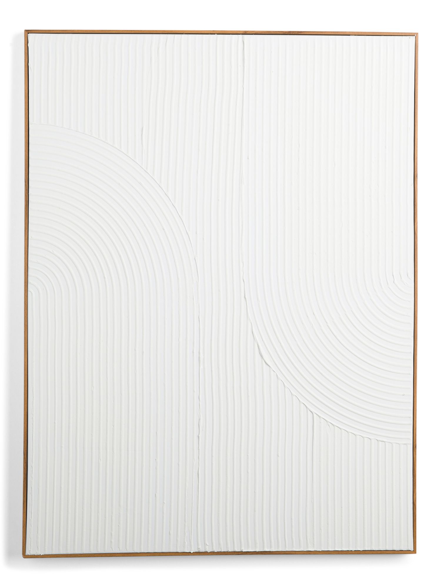 30x40 Rainbow Plaster Reflection Walnut Framed Wall Art | TJ Maxx