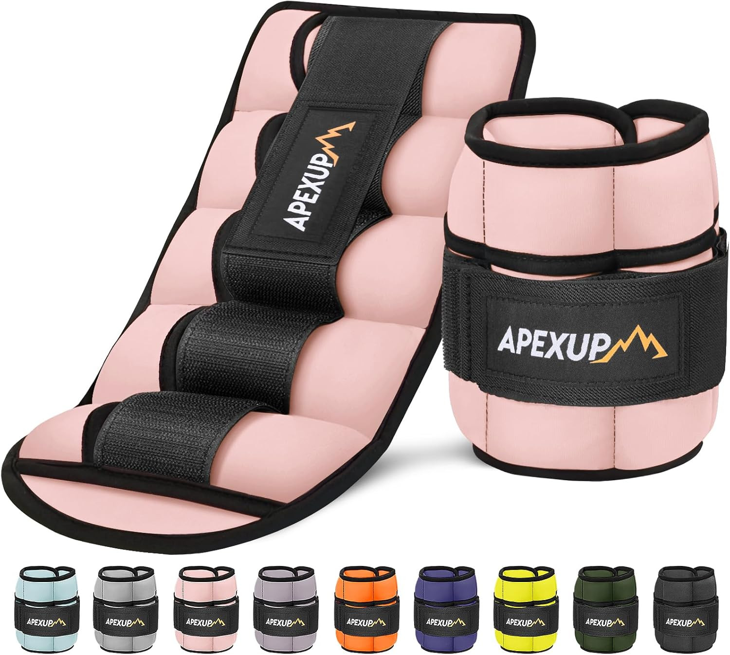APEXUP 10lbs/Pair Adjustable Ankle Weights for Women and Men, Modularized Leg Weight Straps for Y... | Amazon (US)