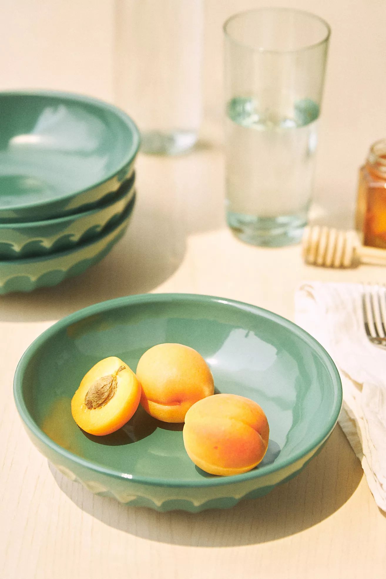 Amelie Latte Pasta Bowls, Set of 4 | Anthropologie (US)