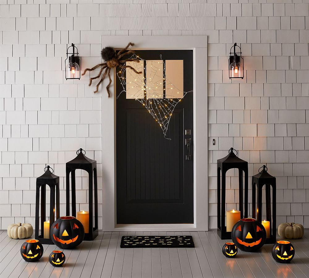 Metal Jack-O-Lantern Candleholder | Pottery Barn (US)