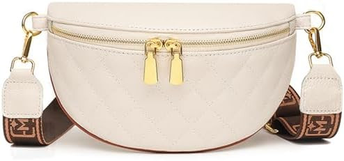 Eslcorri Small Crossbody Sling Bag for Women Trendy - Fanny Packs Leather Chest Belt Bum Bag Anti... | Amazon (US)