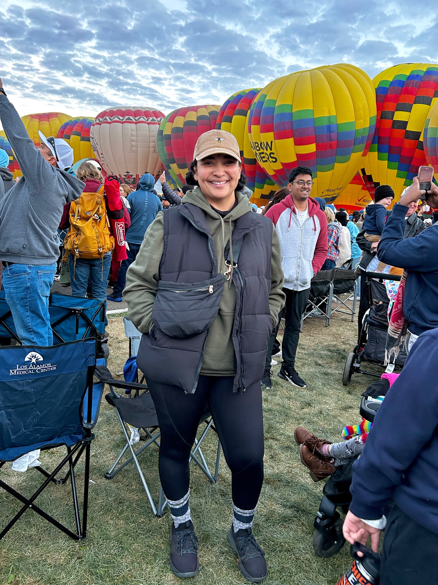 Pullover sweatshirt. Walmart. Puffy vest. Amazon. Project rock tennis shoes. Under armor. Baseball hat. Target. Workout pants. 

#LTKSeasonal #LTKMidsize #LTKFindsUnder50