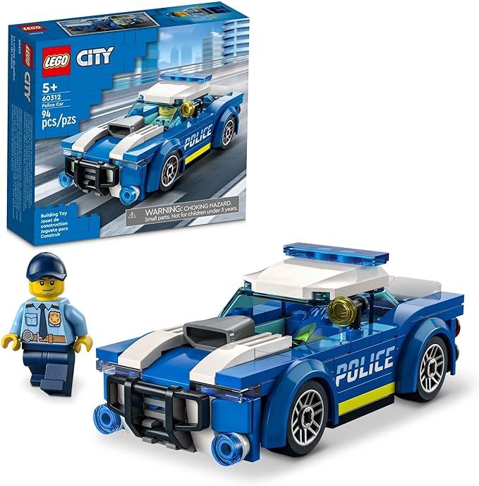 LEGO City Police Car Toy 60312 for Kids 5 Plus Years Old with Officer Minifigure, Small Gift Idea... | Amazon (US)