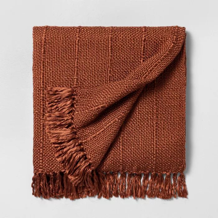 Chunky Stripe Fringe Throw Blanket - Hearth & Hand™ with Magnolia | Target