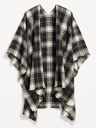 Flannel Poncho for Women | Old Navy (US)