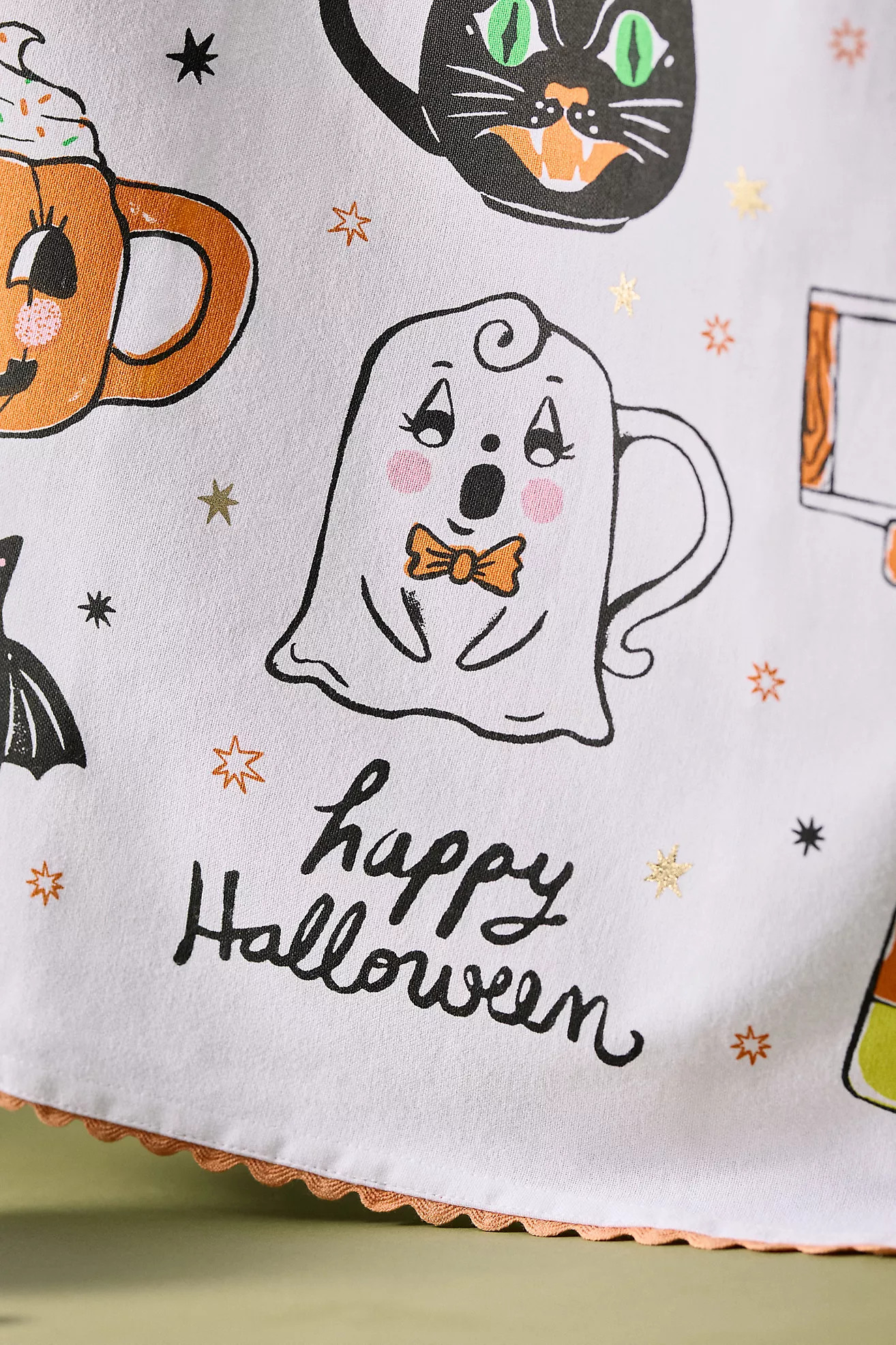 Spooky Friends Mugs Dish Towel | Anthropologie (US)